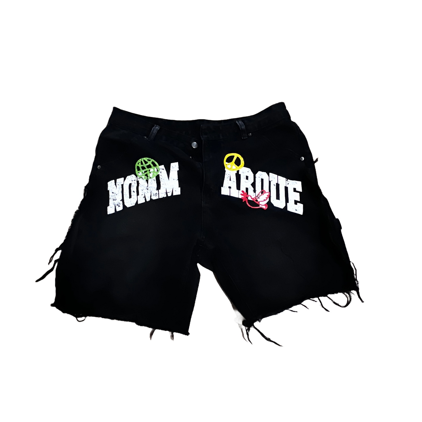 PEACE DENIM WORKER SHORTS